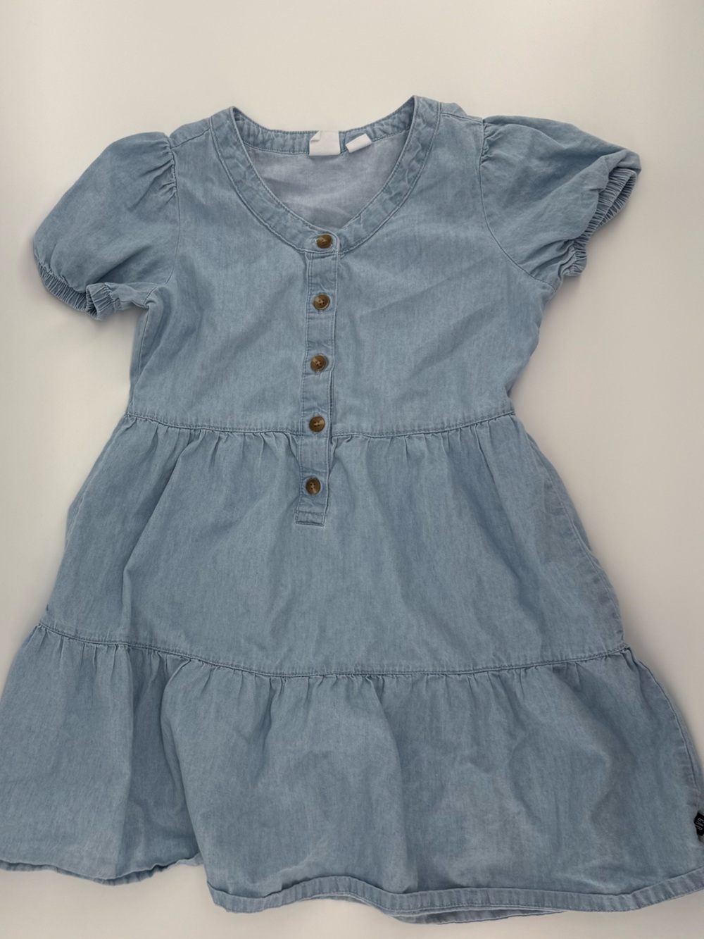 GAP Light Blue Kids Chambray Dress